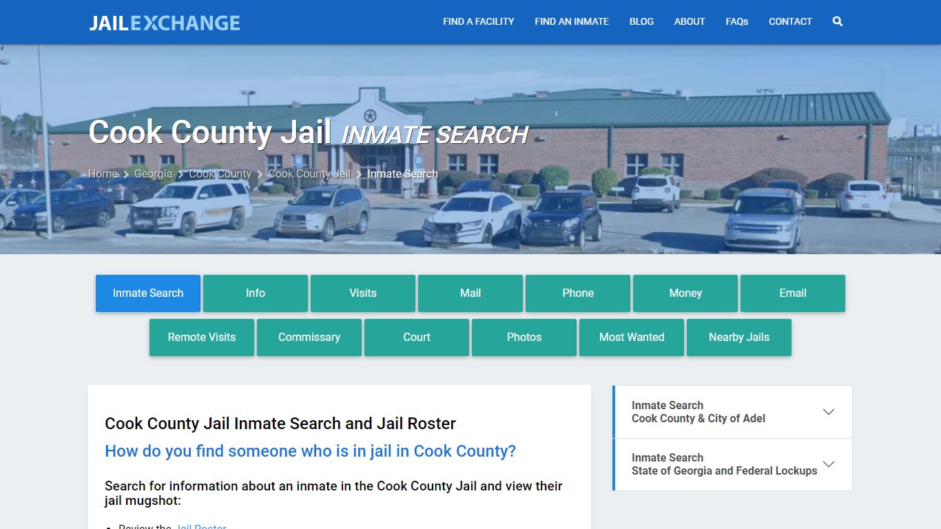 Inmate Search: Roster & Mugshots - Cook County Jail, GA